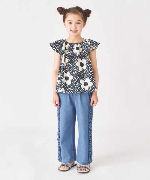 ever closet チュニック 花柄 ノースリーブ キッズ 子供服