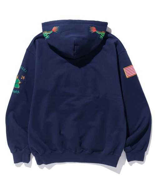 「美品」XLARGE ネイビー パーカー XLARGE 「XLARGE」 プルオーバーパーカー M ネイビー メンズ