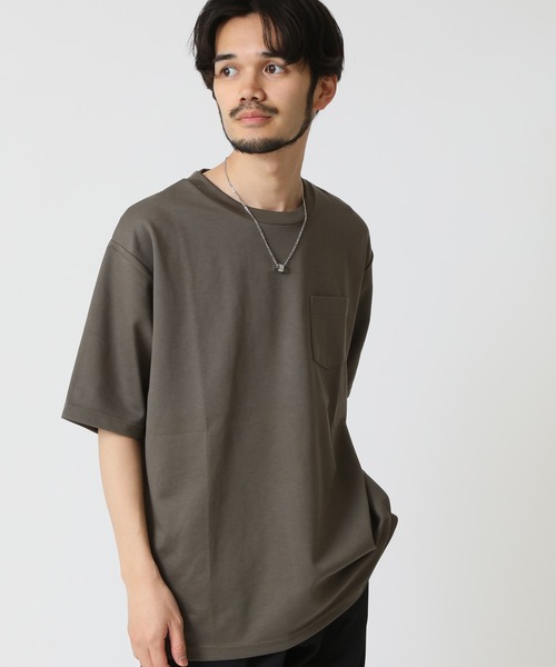 ARCADE tシャツ ポンチ裾スリット＆胸ポケ 速乾 半袖Tシャツ