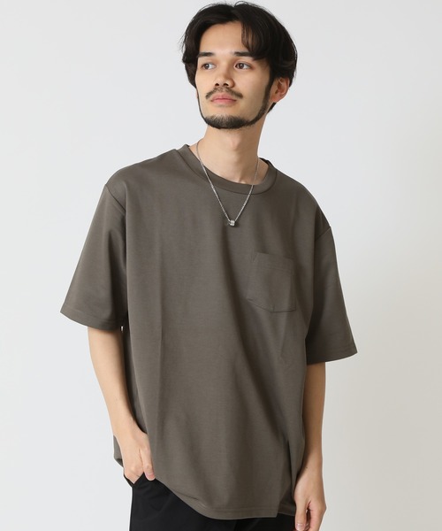 ARCADE tシャツ ポンチ裾スリット＆胸ポケ 速乾 半袖Tシャツ