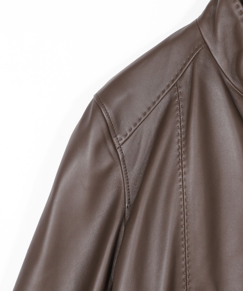 MEN'S BIGI（メンズビギ） 革ジャン ライダース スタンドカラー