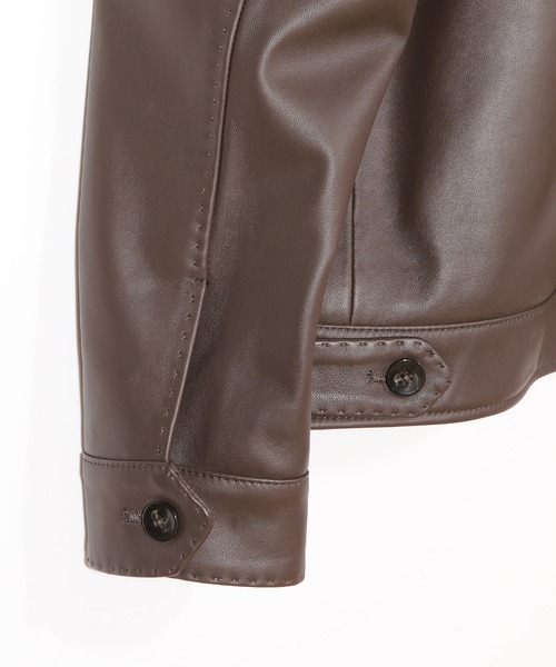 MEN'S BIGI（メンズビギ） 革ジャン ライダース スタンドカラー