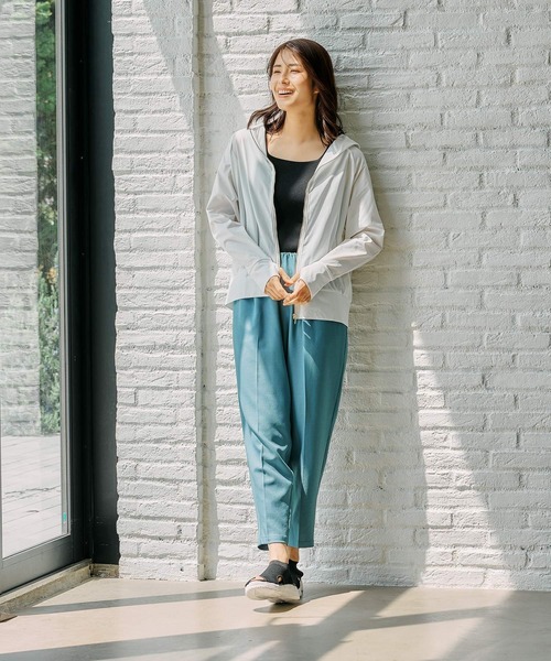 tシャツ スムースパーカー レディース FOUND GOOD tシャツ サマミエUVメッシュパーカー レディース