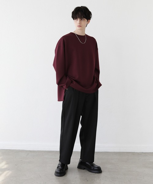 「LILL」 長袖Tシャツ M ブラウン メンズ