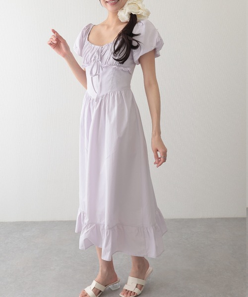 Lace Ladies（レースレディース） ワンピース 半袖 リボン付き