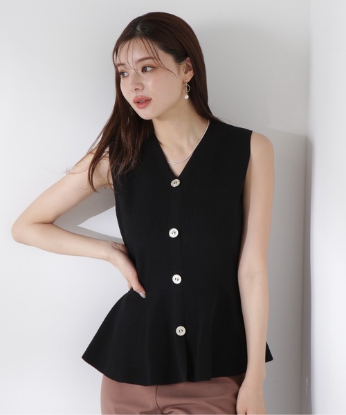 Theory CLASSIC ペプラムサマーニット PROPORTION BODY DRESSING ニット セーター 畦ペプラムプル