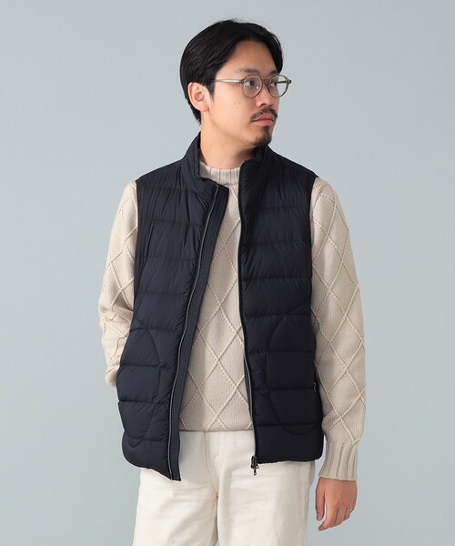 FORME 黒 ダウンベスト　ジレ Discoat（ディスコート） ベスト ジレ 「リバイバル/WEB限定」スタンド