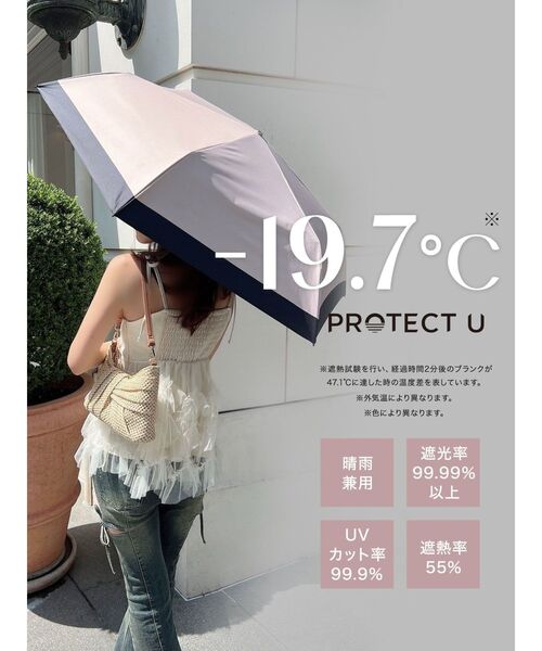 RESEXXY 折りたたみ傘 バイカラーデザイン日傘 レディース
