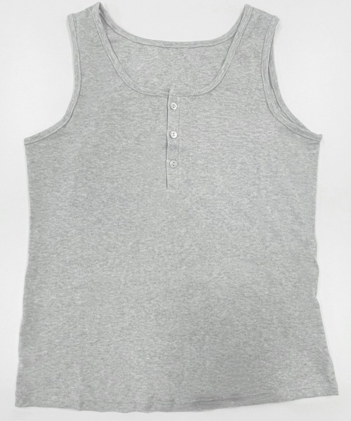 DAY CLOSET タンクトップ ノースリーブ レディース ミドル丈シェル風