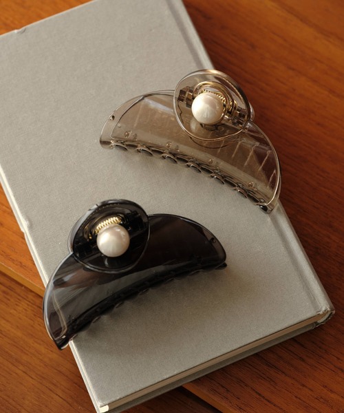 acca ヘアクリップ パール付き バンスクリップ ZAKKA-BOX ヘアクリップ パールバンスクリップ : ZOZOTOWN Yahoo