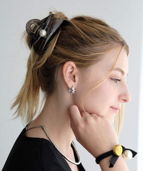 acca ヘアクリップ パール付き バンスクリップ ZAKKA-BOX ヘアクリップ パールバンスクリップ : ZOZOTOWN Yahoo