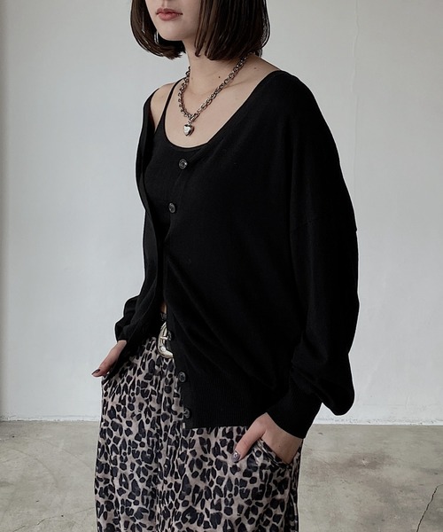 PAGEBOY（ページボーイ） カーディガン 2WAYオフショルハイゲージ