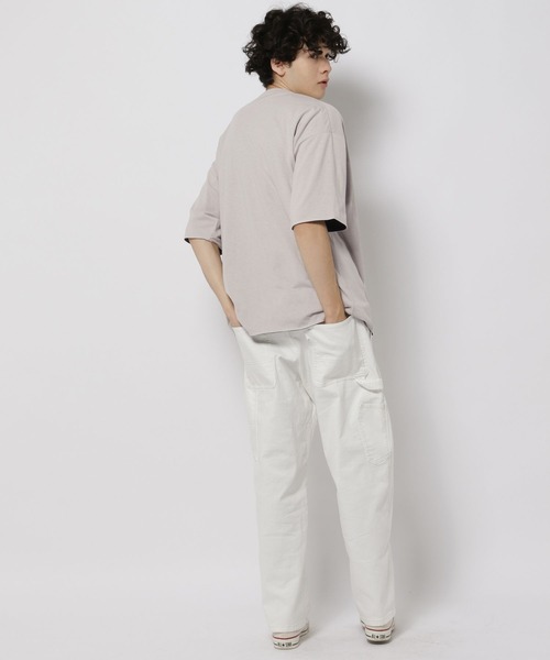 「niko and...」 半袖Tシャツ MEDIUM ラベンダー メンズ