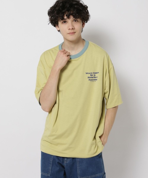 「niko and...」 半袖Tシャツ MEDIUM ラベンダー メンズ