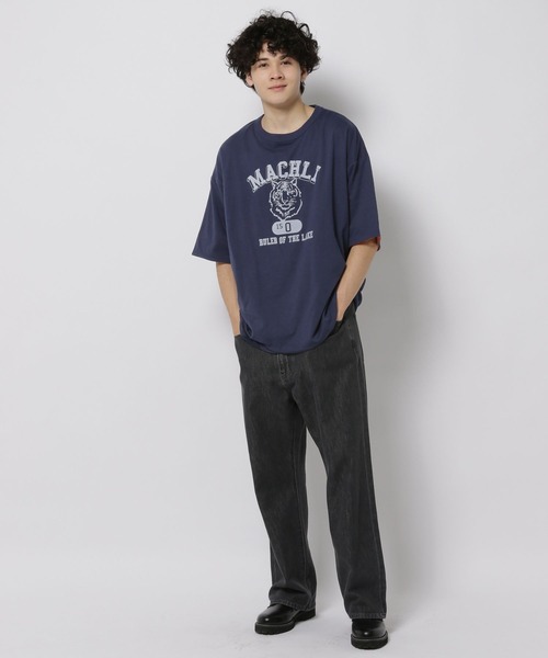「niko and...」 半袖Tシャツ MEDIUM ラベンダー メンズ