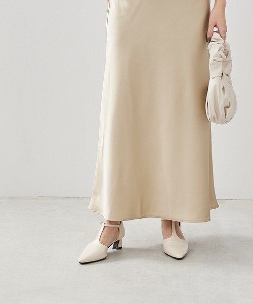 「menue」 ヒールサンダル 23.0cm シルバー レディース_画像4