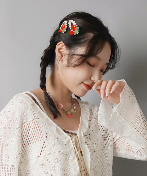 SPINNS（スピンズ） ヘアピン 「2個セット」レースパッチンピン