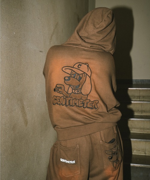 centimeter（センチメーター） パーカー CMT ruler zip hoodie メンズ