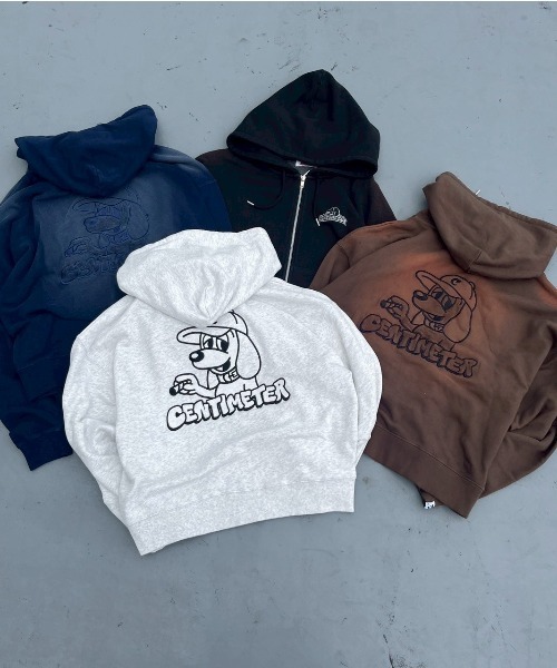 centimeter（センチメーター） パーカー CMT ruler zip hoodie メンズ
