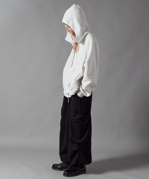 Theater code パーカー High-Neck Zip-Up Hoodie/ハイネックジップ