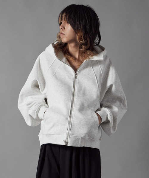 Theater code パーカー High-Neck Zip-Up Hoodie/ハイネックジップ