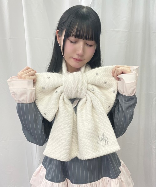 Ank Rouge（アンクルージュ） ストール マフラー キラキラおリボン