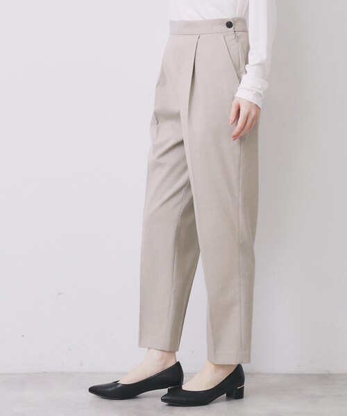 OURウール素材のテーパードパンツ ウール素材のテーパードパンツ – OURHOME