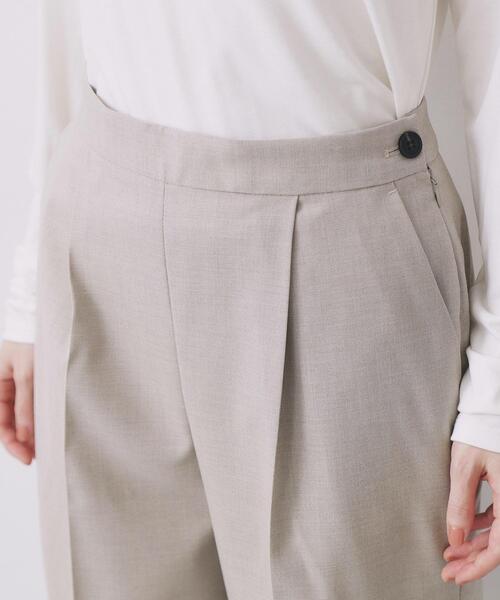 index（インデックス） パンツ ウールライクストレッチテーパード