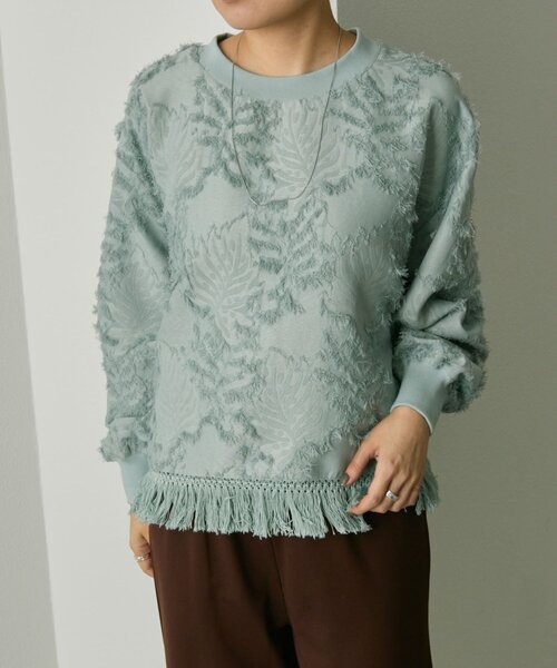 ear PAPILLONNER（イア パピヨネ） tシャツ 裾タッセルトップス「SUM1