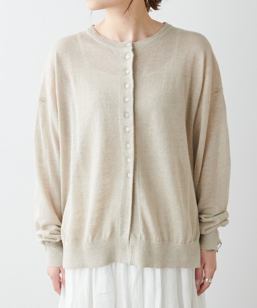 「PUAL CE CIN」 ニットカーディガン FREE ナチュラル レディース_画像2