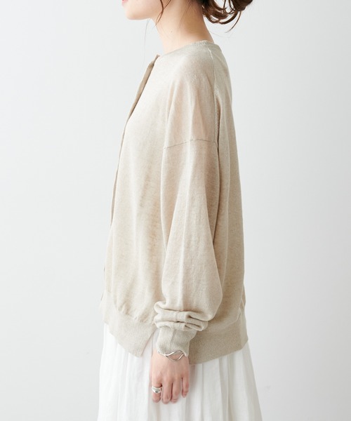 「PUAL CE CIN」 ニットカーディガン FREE ナチュラル レディース_画像5