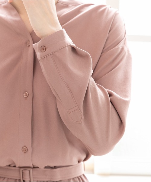 「PREFERIR」 長袖ワンピース LARGE グリーン レディース_画像8