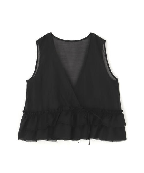 「N.(N. Natural Beauty Basic)」 ノースリーブブラウス MEDIUM ブラック レディース_画像2
