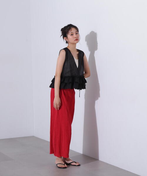 「N.(N. Natural Beauty Basic)」 ノースリーブブラウス MEDIUM ブラック レディース_画像5