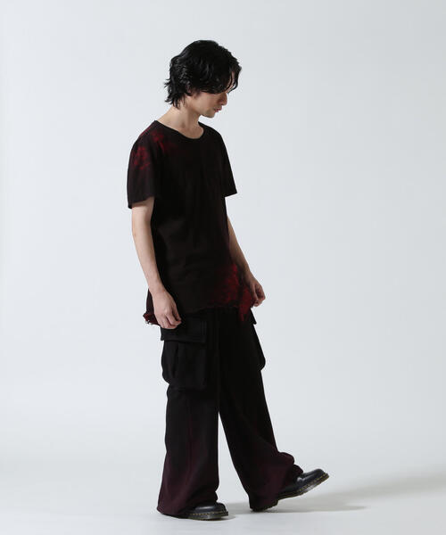 KMRii（ケムリ） tシャツ KMRii/ケムリ/Black Shadow Slash Cut/SS Tee