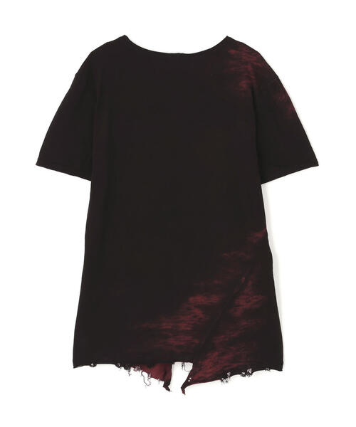 KMRii Black Shadow VネックTシャツ 変形デザイン KMRii Black Shadow VネックTシャツ 変形デザイン