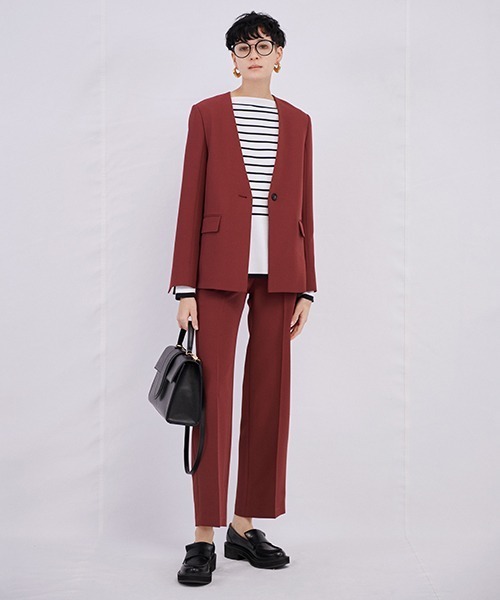 Mila Owen（ミラオーウェン） ノーカラージャケット 0 アイボリー