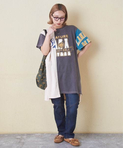 「CUBE SUGAR」 半袖Tシャツ M ブルー レディース_画像3