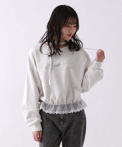 repipi armario（レピピアルマリオ） トレーナー 「girly line」「裏