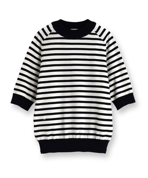 「DRESSTERIOR」 半袖ニット 38 ライトブルー レディース_画像3