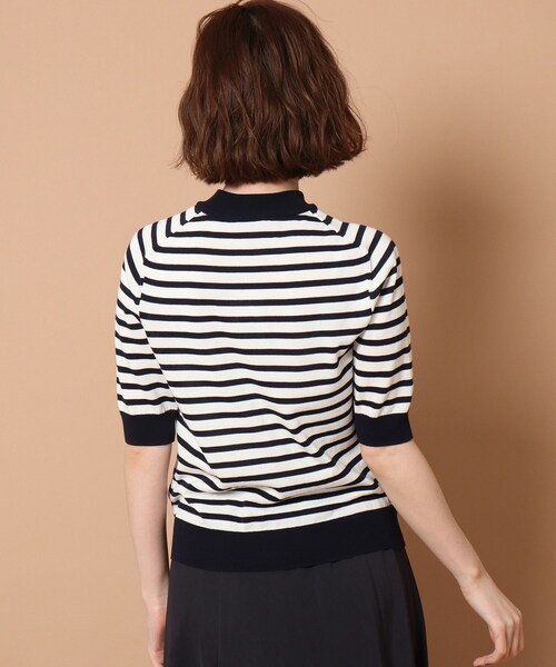 「DRESSTERIOR」 半袖ニット 38 ライトブルー レディース_画像6