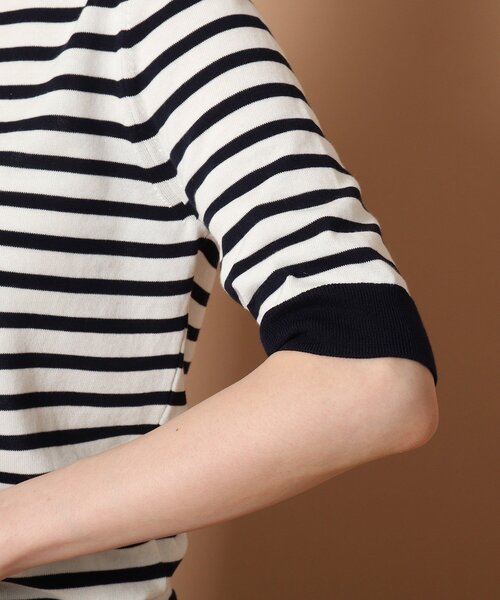 「DRESSTERIOR」 半袖ニット 38 ライトブルー レディース_画像8