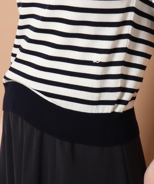 「DRESSTERIOR」 半袖ニット 38 ライトブルー レディース_画像9