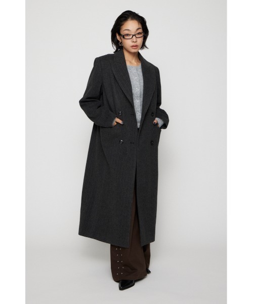 LAGUA GEM（ラグアジェム） コート チェスターコート STRIPE DOUBLE