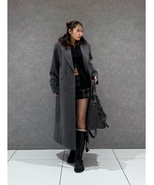 LAGUA GEM（ラグアジェム） コート チェスターコート STRIPE DOUBLE