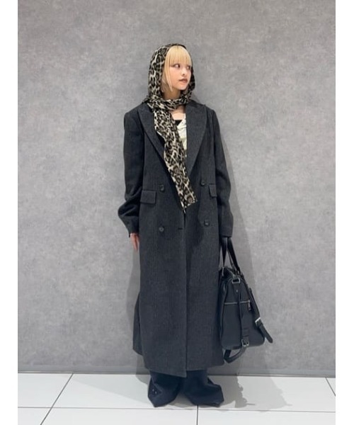 LAGUA GEM（ラグアジェム） コート チェスターコート STRIPE DOUBLE