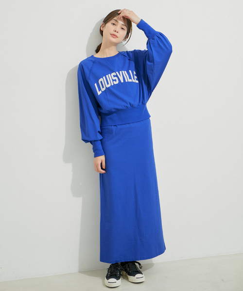 「LE CERCLE par rope'」 キャミソールワンピース FREE ブルー レディース_画像8