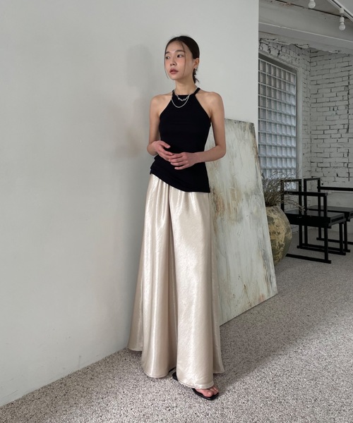 「Didot.showroom」 フレアスカート FREE シルバー レディース_画像4