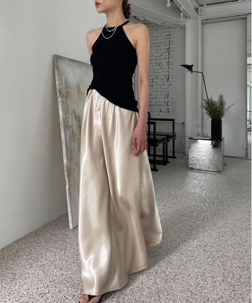 「Didot.showroom」 フレアスカート FREE シルバー レディース_画像8