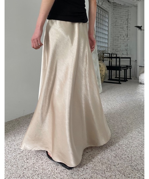 「Didot.showroom」 フレアスカート FREE シルバー レディース_画像9